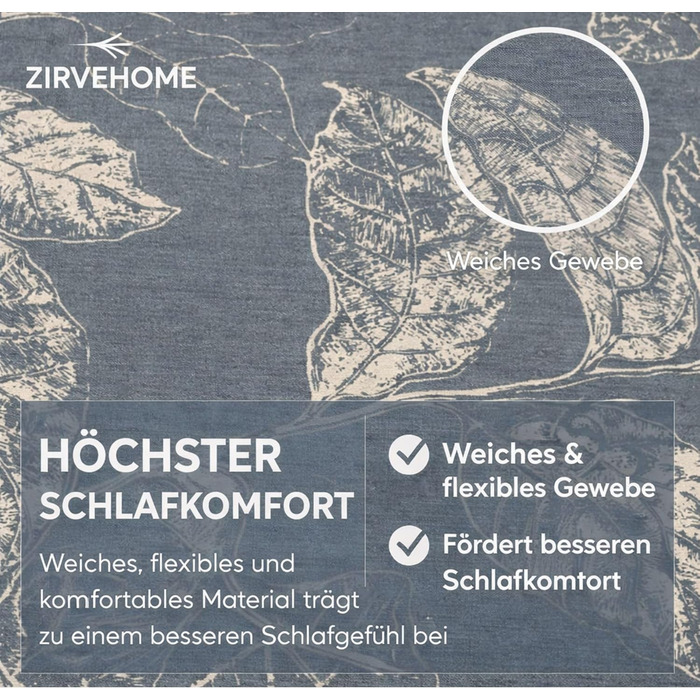 Комплект постільної білизни 200x200 см, 3 шт. з 100% бавовни (ренфорсé), ArinaV1, сіро-блакитний