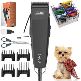 Машинка для стрижки собак Agrarzone Edition Wahl 1400 з набором гребінців - тиха професійна машинка Moser для маленьких собак, як Йоркширський тер'єр, ергономічна та довговічна