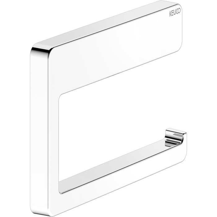 Metal toilet paper holder, high-gloss chrome finish, open design, toilet roll holder for bathrooms and guest toilets, Moll
