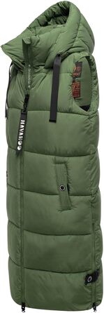 Жіноча степна жилетка Navahoo з капюшоном та коміром, тепла, для активного відпочинку, B942 (XS, Pine-Olive)