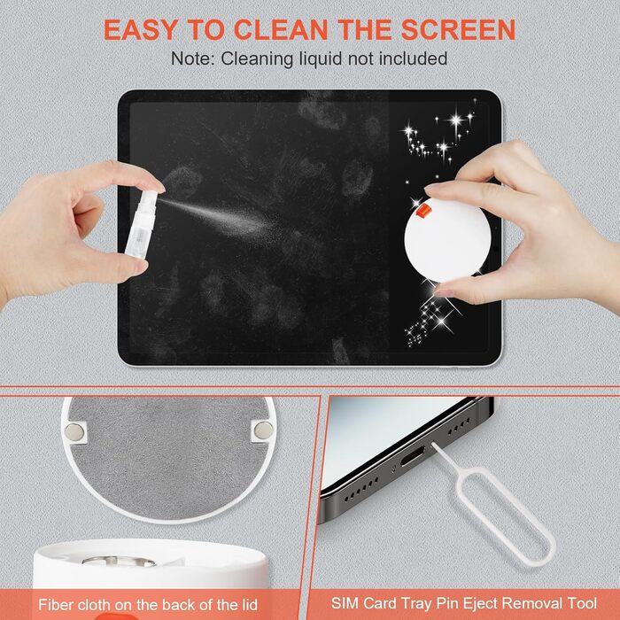 Набір для чищення клавіатури 20 в 1: щітка, очищувач для електроніки, для планшетів, ноутбуків, телефонів, навушників, моніторів, камер