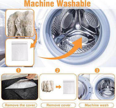 Крісло-лежанка для собак BingoPaw: великі, середні породи, водонепроникне, знімне, неслизьке, 90x60x10 см (3XL: 130x110x12 см, сірий)