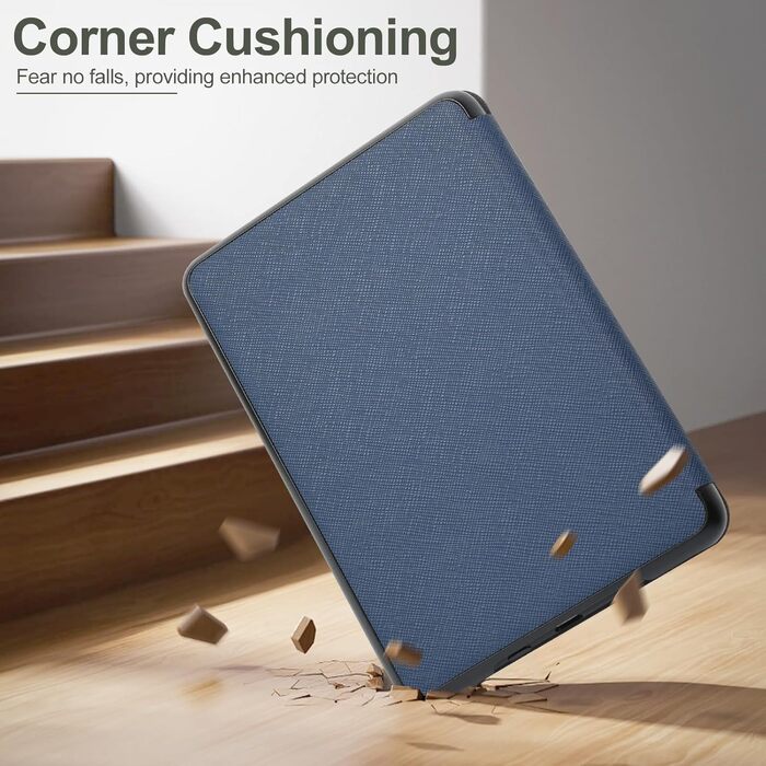 Чохол для Kindle/Kobo/Tolino з підставкою та авто-ввімкненням/вимкненням, блакитний