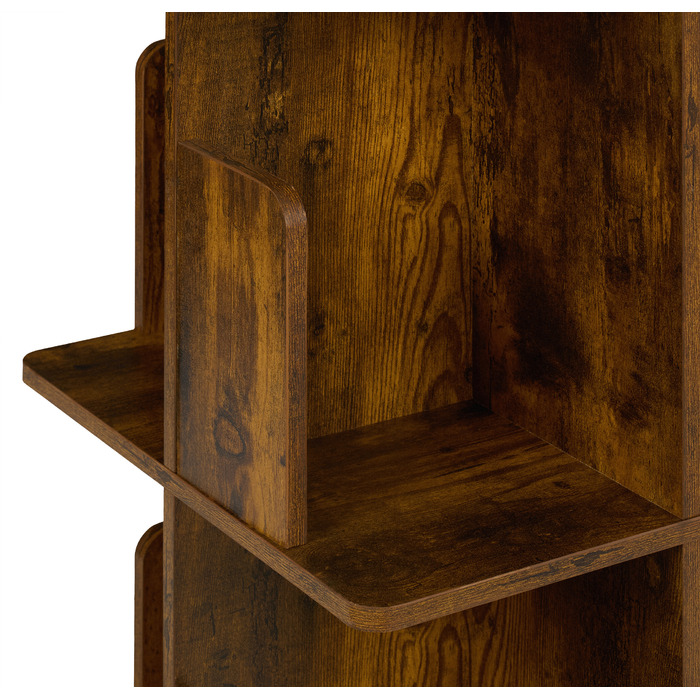 Relaxdays Corner Bookshelf Industrial Design