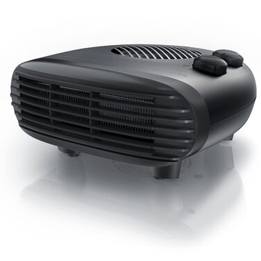 Електричний обігрівач Brandson Heizlüfter 2000W з термостатом, 3 режими потужності, енергоефективний та тихий, захист від перегріву (Cool Grey)