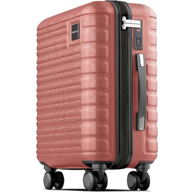 Чемодан Trevey з полікарбонату, 67 см, 60 л, зелений. Міцний валіза з TSA замком, для ручної поклажі (55x35x25 см).