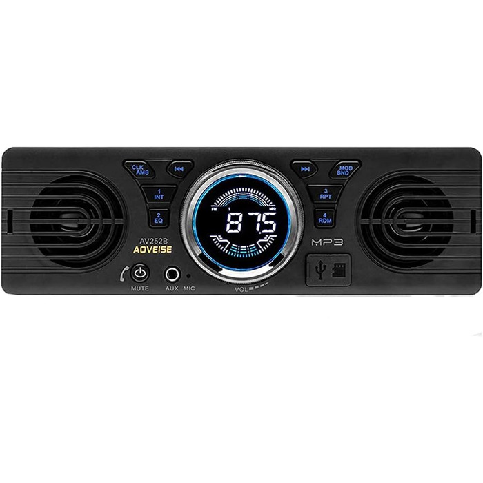 Автомобільна магнітола BOOMBOOST AV252 12В з Bluetooth, MP3, SD-карткою та вбудованими динаміками