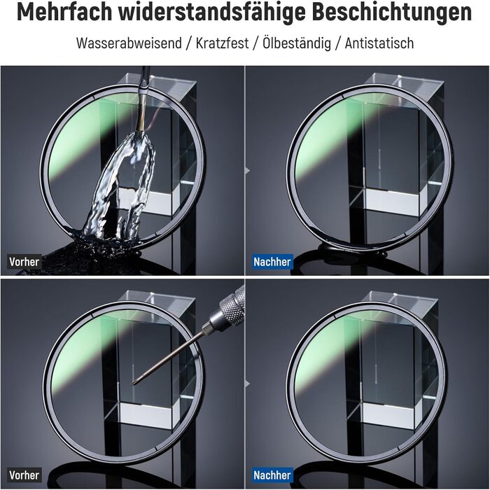 NEEWER CPL фільтр 52mm: поляризаційний, нанопокриття, HD скло для об'єктивів камер. Зменшує відблиски та віддзеркалення