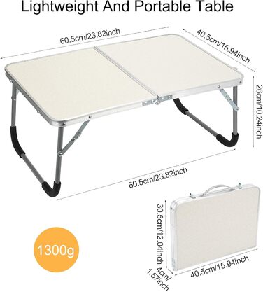 Складаний столик-трансформер для дому та відпочинку (білий)