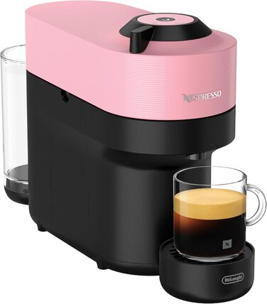 Кавомашина Nespresso Vertuo Pop ENV90.P, рожева, з функцією Cold Brew, Bluetooth, Wi-Fi, 4 розміри чашок, кавомашина Nespresso, комплект привітання
