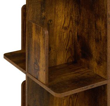 Relaxdays Corner Bookshelf Industrial Design
