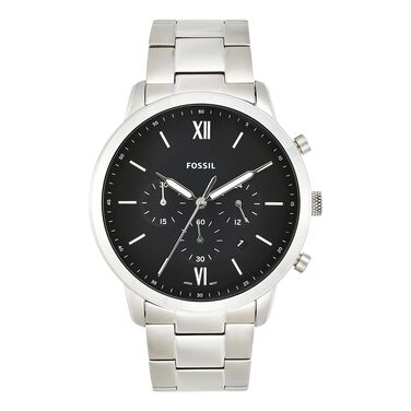 Годинник чоловічий Fossil Neutra Chronograph, сріблястий браслет, кварцовий механізм