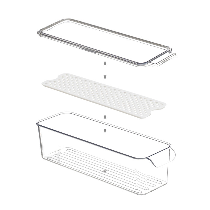 Relaxdays Refrigerator Organizer 3-Piece Set