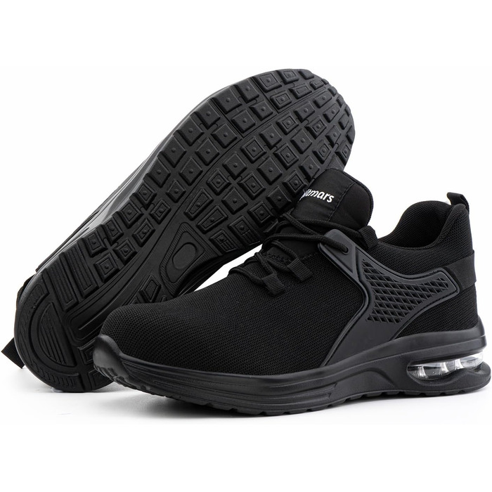 Черевики робочі чоловічі/жіночі Hitmars, з металевим підноском, зручні кухарські черевики, легкі, для дахів, чорні/сині, EU36-48 (42 EU)