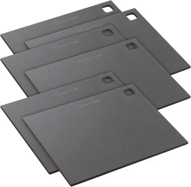 Rosenstein & Söhne Cutting Boards Wood: Set of 6 Wood Fiber Cutting Boards, Dishwasher Safe, 30 x 23.5 cm (Wooden Breakfast Boards, Wooden Kitchen Boards)…