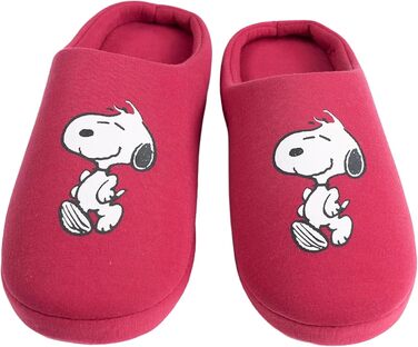 Домашні тапочки United Labels Peanuts Snoopy для жінок, червоні, з антиковзкою підошвою, сліпони 39/40 EU