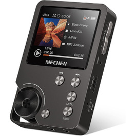 MECHEN M30 MP3 Плеєр Hi-Res з DAC, DSD FLAC, 64GB, Підтримка до 256GB (Сірий)