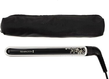 Випрямляч для волосся Remington Pearl S9501 - [Тест-переможець] з керамічним покриттям з перлами, LCD-дисплей, 150-235°C, чохол