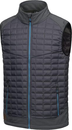 Little Donkey Andy Легка пухова жилетка для чоловіків, тепла безрукавка, outdoor куртка для піших прогулянок, подорожей, бігу, XXL, темно-сірий
