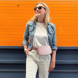 Жіноча/Чоловіча поясна сумка Telena, поясна сумка на стегно, спортивна сумка, сумка через плече, кросбоді, з регульованим ремінцем, бежева (A-rosa)