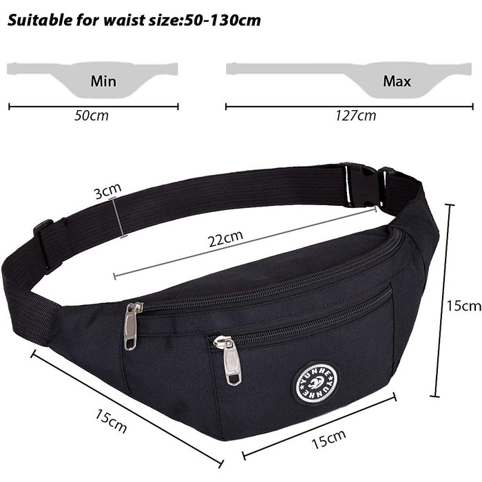 Поясна сумка чоловіча/жіноча | Сумка на пояс | Спортивна сумка через плече | Водонепроникна сумка для бігу | Сумка для телефону та грошей