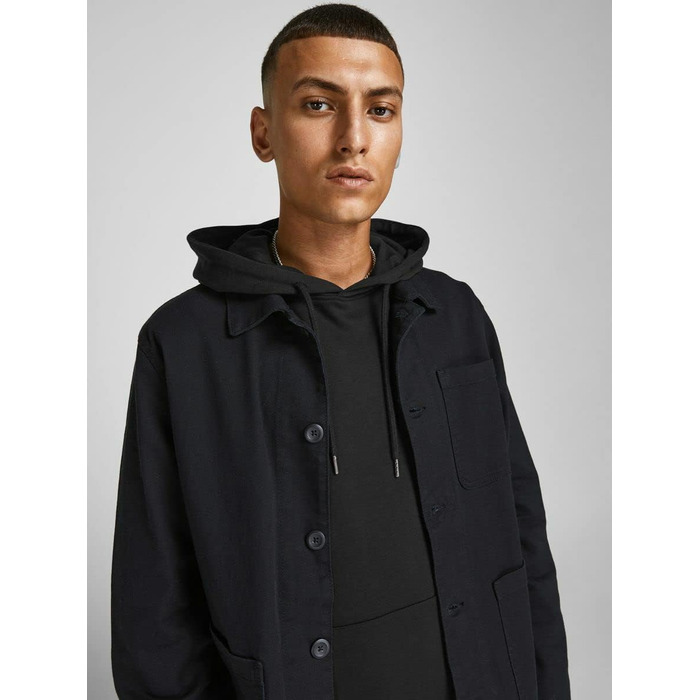 Чоловіча толстовка-худі Jack & Jones JJ Basic Logo Sweat Hood Noos чорна
