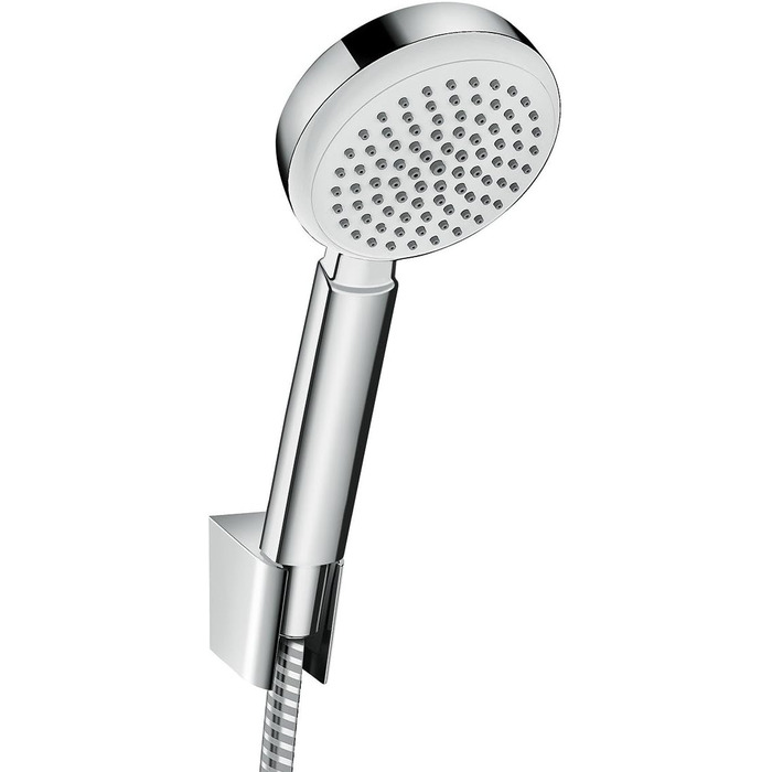 Душова лійка hansgrohe Crometta 100 з тримачем, біла/хром
