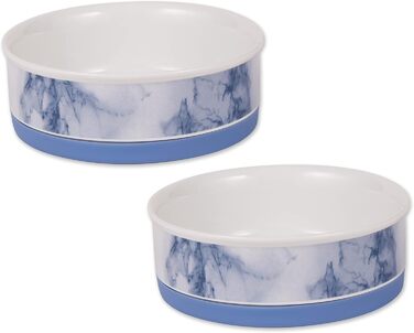 Набір мисок для тварин Bone Dry Ceramic Collection, кераміка, 2 шт. (блакитний, середній)