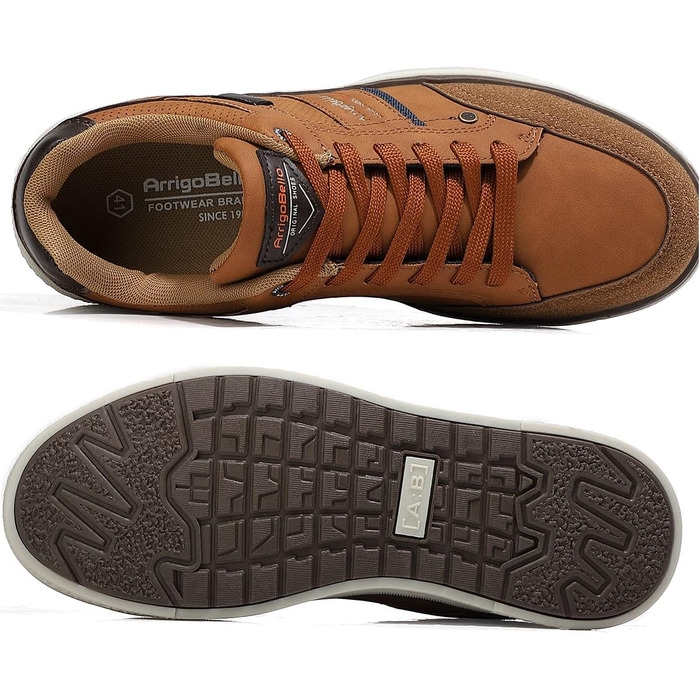 ARRIGO BELLO Кросівки чоловічі для активного відпочинку, спорту та прогулянок. Розміри 41-46 (44 EU), колір: коричневий (C1)