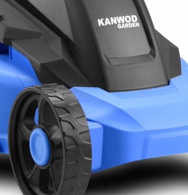 Електрична газонокосарка KANWOD 2000W: легка та потужна, ширина зрізу 38 см, місткий травозбірник 30 л
