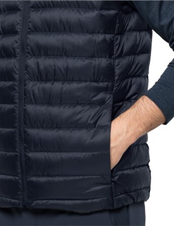 Жилет чоловічий Jack Wolfskin Pack & Go Weste, колір нічний блакитний (S)