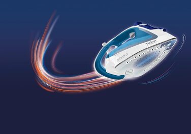 Tefal FV5751 Durilium Plus Steam Iron, 220g Steam Shot, 2700W, Test Winner 2019 best sole | Durilium AirGlide sole with three steam zones, self-cleaning function, anti-scale system