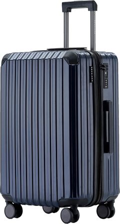 Замок для валізи TSA, набір валіз, дорожній набір, валіза з жорстким корпусом (темно-синій, великий кофр)