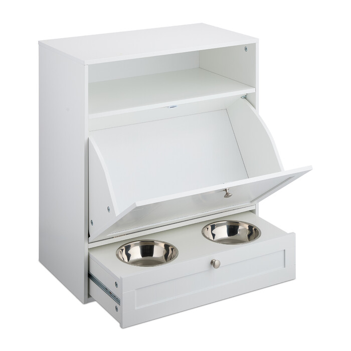 Relaxdays Dog Feeding Cabinet