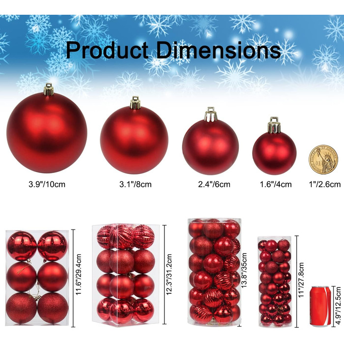 40шт новорічні кулі для прикраси ялинки, 4 см, рожеві, міцні, для ялинки