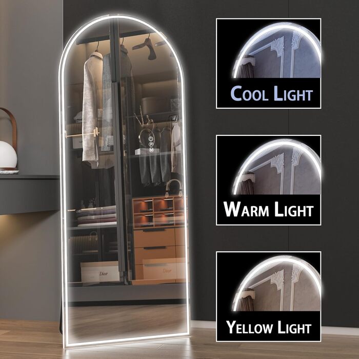 CASSILANDO Full Length LED Mirror