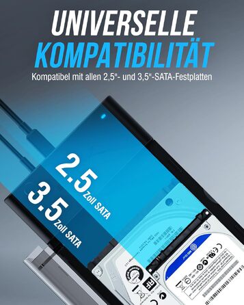 Док-станція Sabrent для HDD та SSD 2.5