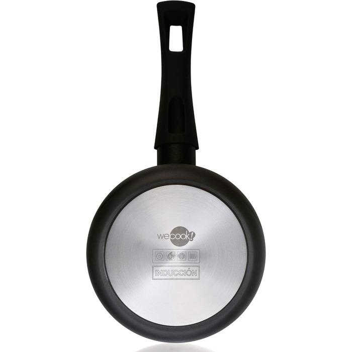 Набір сковорідок WECOOK Ecogreen 3 шт 18-20-24 см, алюміній, індукція, екологічне антипригарне покриття без PFOA, для всіх плит, чорний