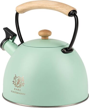 Електричний чайник-заварник Induktion 2.5L з автоматичним свистком - нержавіюча сталь для індукційних, газових та електричних плит