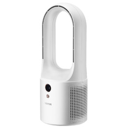 Безлопатевий вентилятор VEVOR 330 мм, портативний USB-вентилятор, 6 режимів, тихий, з LCD-дисплеєм, для дому, офісу, дитячої кімнати