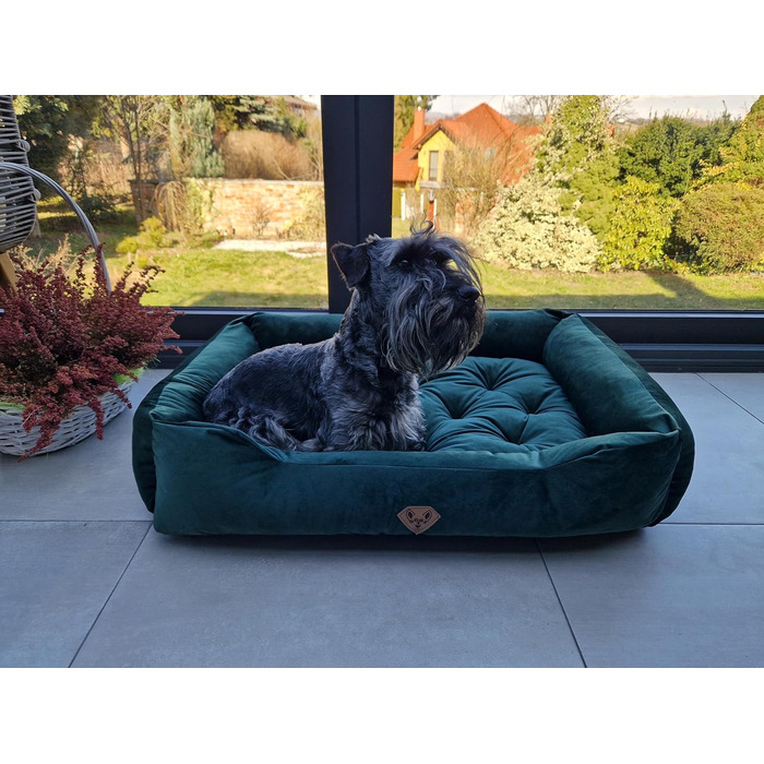 Ортопедичне собаче ліжко Dogs4Life Velours XXL (135x100 см) | Для великих собак | З водонепроникним покриттям | Зручне собаче ліжко | Зручне та миється | Для дому та вулиці