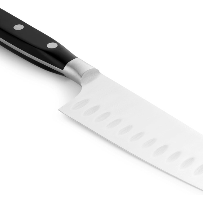 Ніж кухонний Grossman Elite Pro Santoku 29 см з нержавіючої сталі, ергономічна ручка