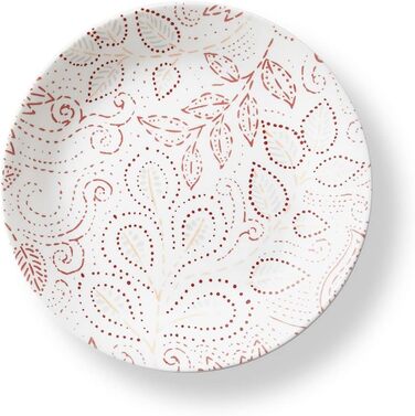Набір посуду Corelle Leaf Stitch на 4 особи, червоний, 12 предметів