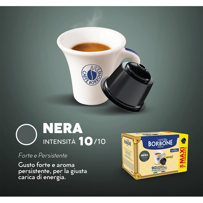 Кава Caffè Borbone чорна суміш у капсулах, сумісні з Nescafé Dolce Gusto, 90 шт.