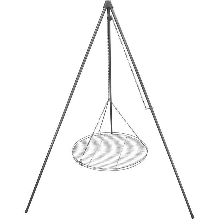 Three-legged swivel grill including 70 cm grill grate, made in Germany