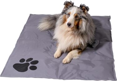 Kühlmatte für Hunde von dobar® - selbstkühlende Liegematte für Hunde und Katzen - 99,5 x 70 cm - Grau