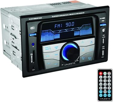 Автомагнітола Majestic SV 517 RDS BT DAB+ 2DIN FM/Bluetooth/USB/SD/AUX, чорна, 180Вт