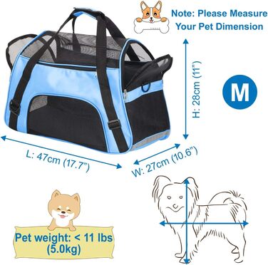 Трансформер для перевезення домашніх тварин: котів, собак, кроликів, хом'яків. Підходить для авіаперельотів. М'яка сумка-переноска з плечовим ремінцем (M - 47x27x28 см, до 5 кг)