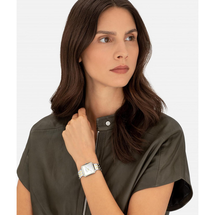 Жіночий годинник Liebeskind Berlin – Квадратний годинник 28x28 мм, водостійкий 3 ATM, ремінець з нержавіючої сталі, шкіри або мікросітки – Сучасний та універсальний (срібний / золотий)