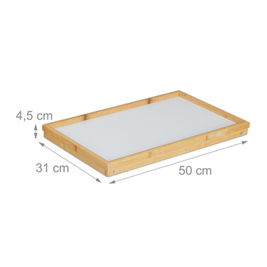 Relaxdays Bamboo Bed Table